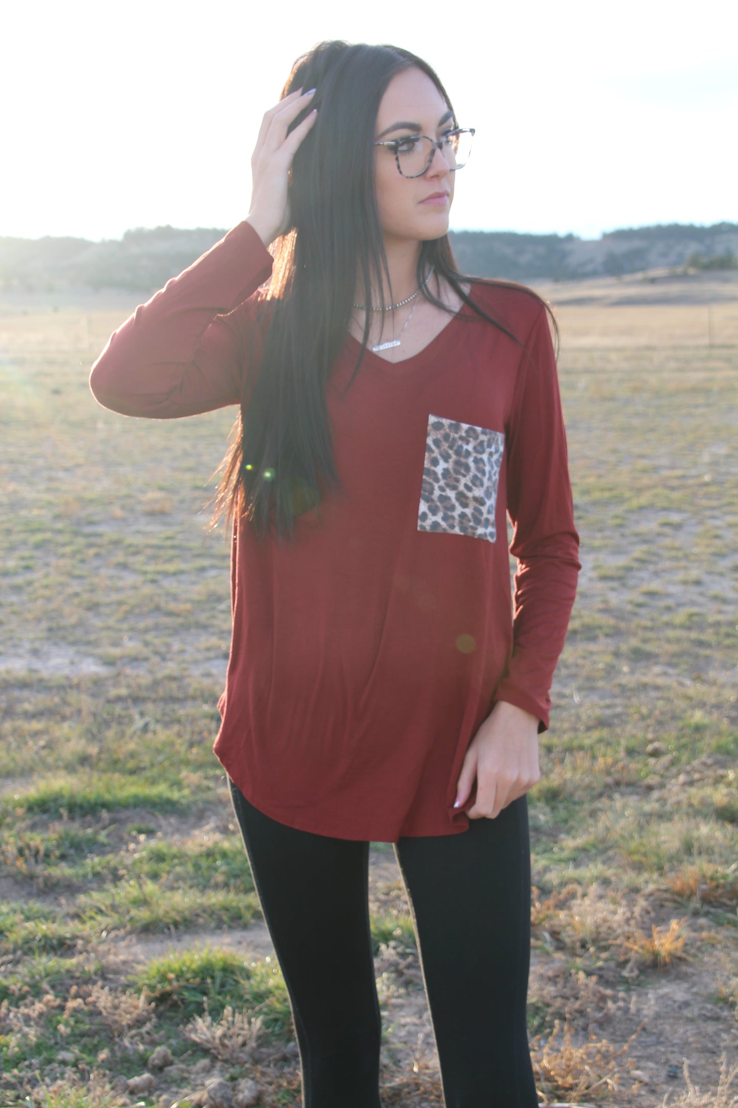 Rust Cheetah Top