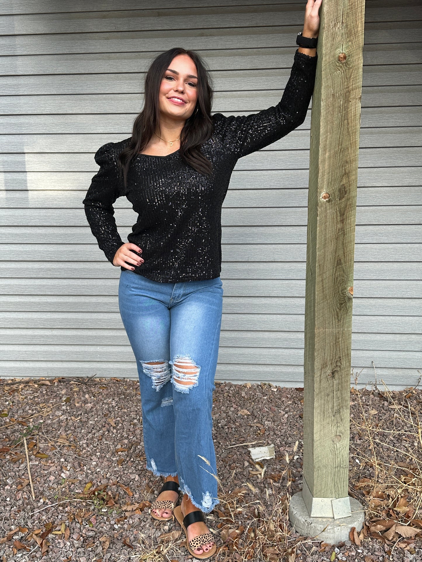 Light Wash Straight Leg Denim