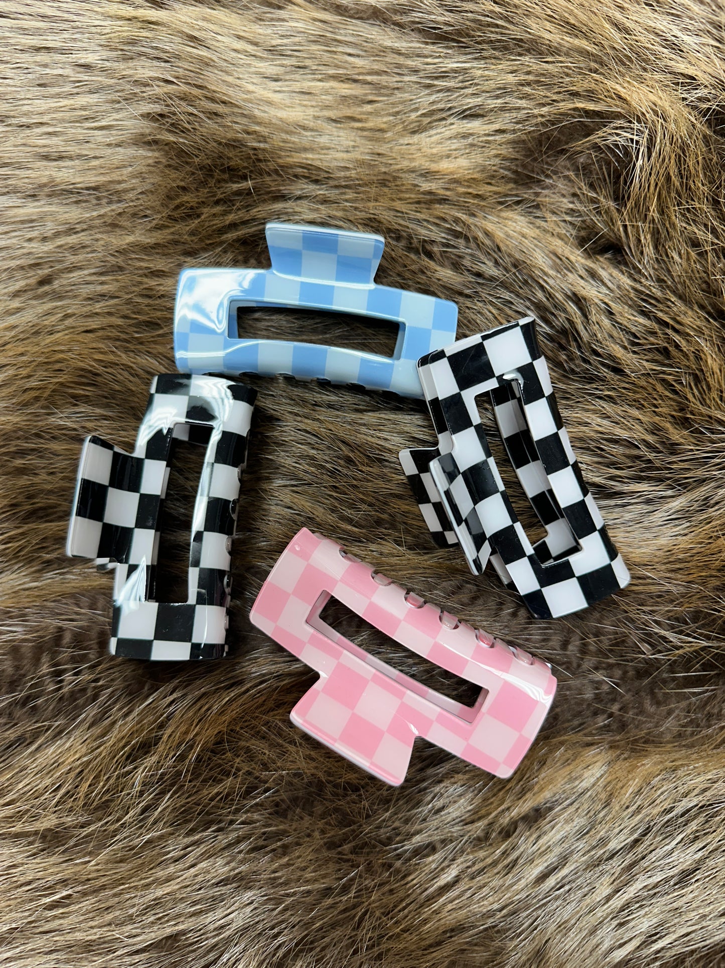 Checkered Claw Clip